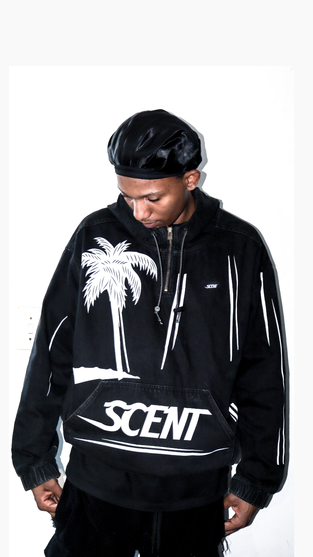 SCENT Heavyweight Bull Denim Zip Sweater thumbnail 3