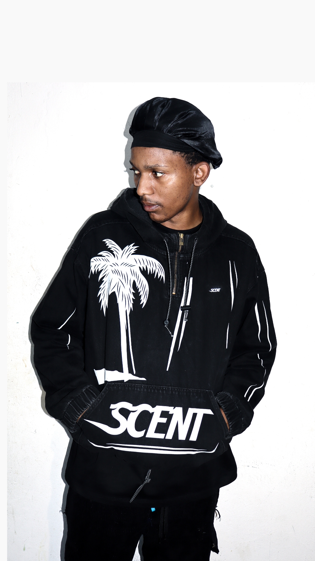 SCENT Heavyweight Bull Denim Zip Sweater thumbnail 4