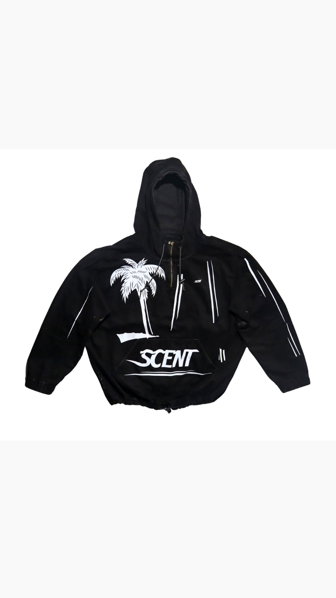 SCENT Heavyweight Bull Denim Zip Sweater thumbnail 2